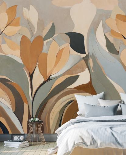 peinture murale florale abstraite personnalisable appelée Emil's Bloom de Sir Edward pour les chambres et les salons peinture murale florale abstraite personnalisable appelée Emil's Bloom de Sir Edward pour les chambres et les salons