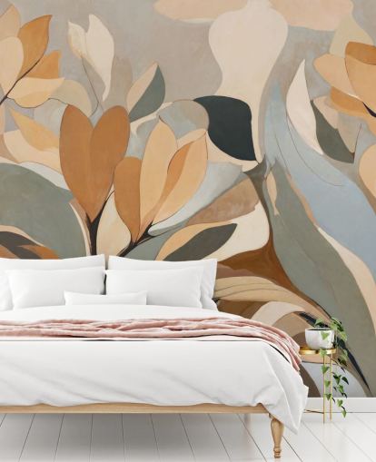 murale floreale astratto personalizzabile chiamato Emil's Bloom di Sir Edward per camere da letto e salotti murale floreale astratto personalizzabile chiamato Emil's Bloom di Sir Edward per camere da letto e salotti