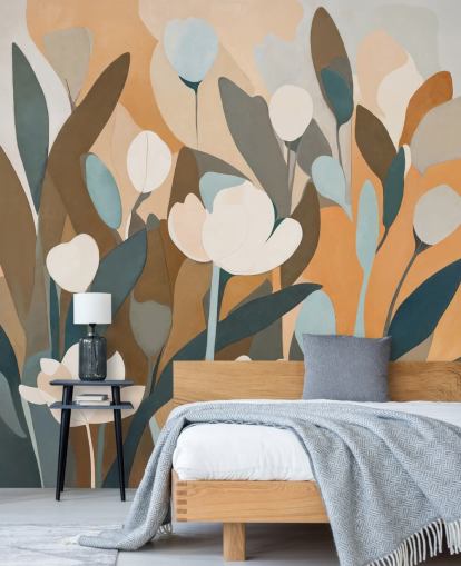 custom abstract floral mural called Emil’s Meadow from Sir Edward for kitchens and bedrooms custom abstract floral mural called Emil’s Meadow from Sir Edward for kitchens and bedrooms