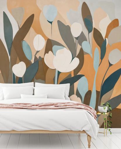 custom abstract floral mural called Emil’s Meadow from Sir Edward for kitchens and bedrooms custom abstract floral mural called Emil’s Meadow from Sir Edward for kitchens and bedrooms
