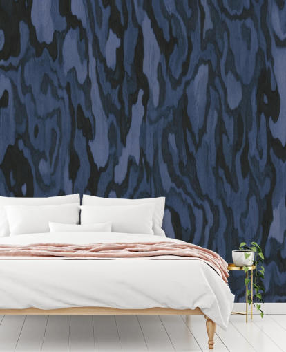 custom dark texture mural called Ettore Burl from Sir Edward for bedrooms