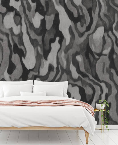 mural personalizável com efeito de madeira cinza chamado Ettore Line de Sir Edward mural personalizável com efeito de madeira cinza chamado Ettore Line de Sir Edward