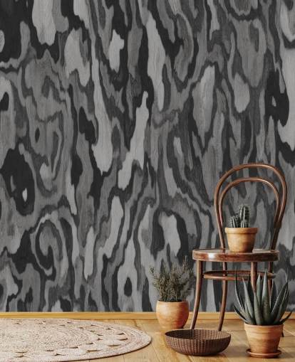 mural de madera gris personalizable llamado Ettore Root de Sir Edward mural de madera gris personalizable llamado Ettore Root de Sir Edward