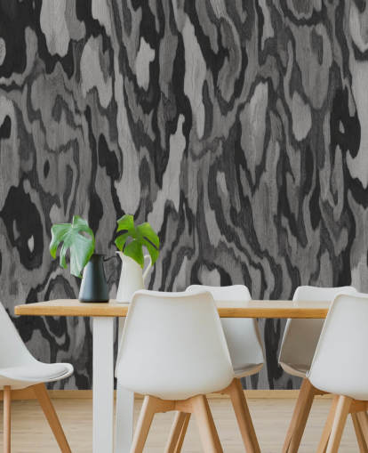 mural de madera gris personalizable llamado Ettore Root de Sir Edward mural de madera gris personalizable llamado Ettore Root de Sir Edward
