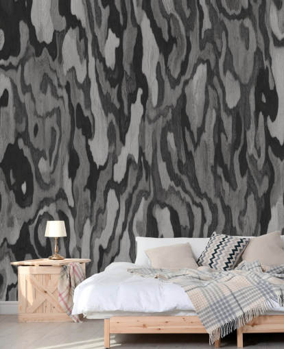 personalisierbares graues Holzwandbild namens Ettore Root von Sir Edward