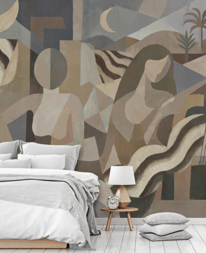 custom abstract mural called Lunar Drift by Sir Edward for feature walls and dining rooms custom abstract mural called Lunar Drift by Sir Edward for feature walls and dining rooms
