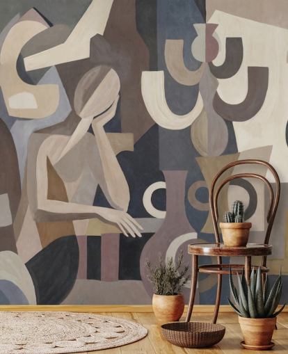 brugerdefineret abstrakt moderne vægmaleri kaldet Lunar Silence af Sir Edward brugerdefineret abstrakt moderne vægmaleri kaldet Lunar Silence af Sir Edward