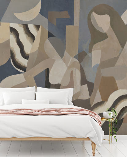 peinture murale moderne personnalisable appelée Lunar Smoke de Sir Edward
