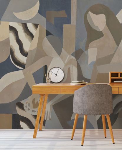 mural moderno personalizável chamado Lunar Smoke de Sir Edward mural moderno personalizável chamado Lunar Smoke de Sir Edward