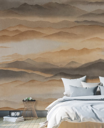 custom abstract scenery mural called Roerich Silence from Sir Edward