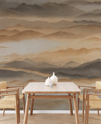 custom abstract scenery mural called Roerich Silence from Sir Edward custom abstract scenery mural called Roerich Silence from Sir Edward