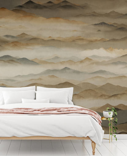 peinture murale abstraite personnalisée appelée Roerich Twilight de Sir Edward pour les chambres et les bureaux à domicile peinture murale abstraite personnalisée appelée Roerich Twilight de Sir Edward pour les chambres et les bureaux à domicile