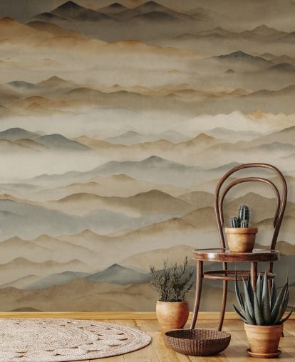 custom abstract mural called Roerich Twilight from Sir Edward for bedrooms and home offices custom abstract mural called Roerich Twilight from Sir Edward for bedrooms and home offices