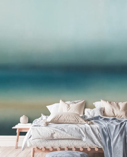 murale minimalista blu personalizzabile chiamato Rotko Blush di Sir Edward per bagni e cucine murale minimalista blu personalizzabile chiamato Rotko Blush di Sir Edward per bagni e cucine