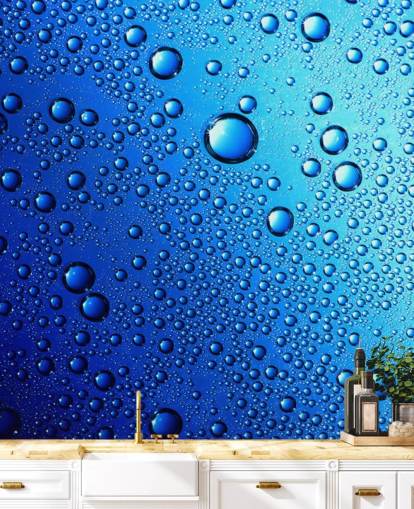 Drops on Glass Rain Wallpaper