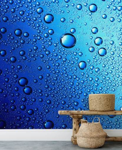 Drops on Glass Rain Wallpaper