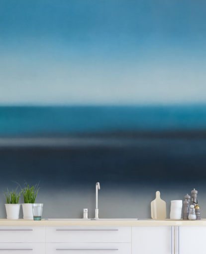 custom blue minimalist mural called Rotko Veil by Sir Edward