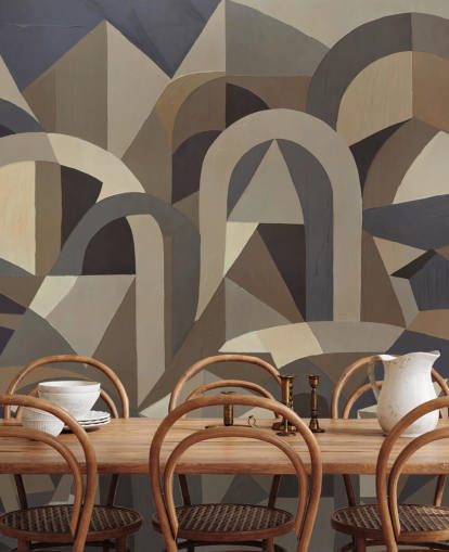 custom abstract maximalist mural called Silent Axis from Sir Edward for bold interiors custom abstract maximalist mural called Silent Axis from Sir Edward for bold interiors