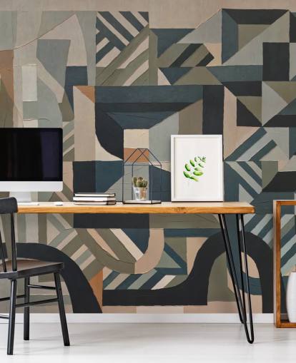 custom maximalist mural called Silent Planes from the Sir Edward x Grigory Gladarev collection