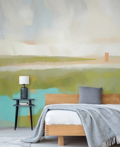 customisable abstract landscape mural called Velvet Dawn for bedrooms and living rooms customisable abstract landscape mural called Velvet Dawn for bedrooms and living rooms