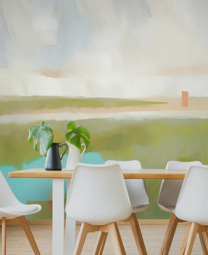 mural de paisagem abstrata personalizável chamado Velvet Dawn para quartos e salas de estar mural de paisagem abstrata personalizável chamado Velvet Dawn para quartos e salas de estar