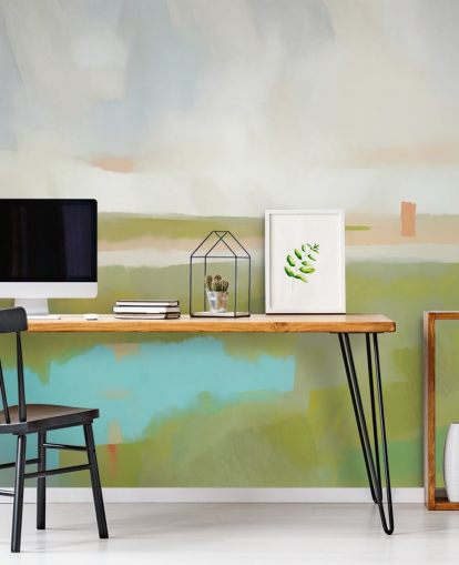 peinture murale de paysage abstraite personnalisable appelée Velvet Dawn pour les chambres et les salons peinture murale de paysage abstraite personnalisable appelée Velvet Dawn pour les chambres et les salons