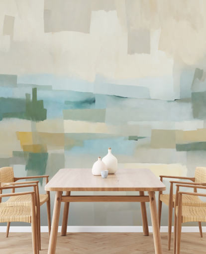 custom neutral abstract mural called Velvet Dusk from Sir Edward for bedrooms and living rooms