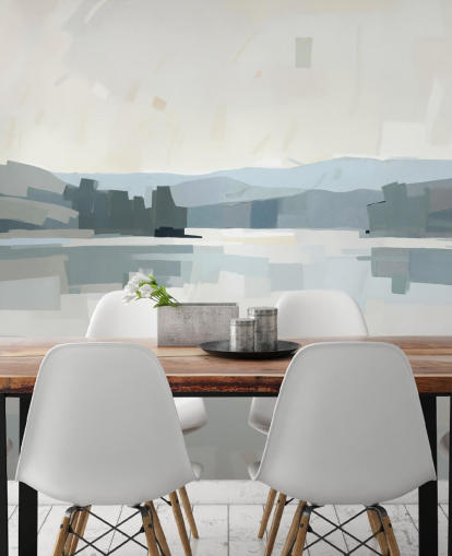 custom grey abstract mural called Velvet Glow from Sir Edward for modern interiors