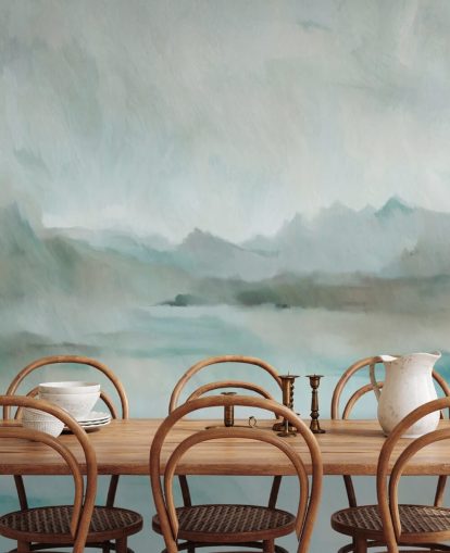 mural abstracto personalizable azul y gris llamado Velvet Horizon de Sir Edward para baños y cocinas mural abstracto personalizable azul y gris llamado Velvet Horizon de Sir Edward para baños y cocinas