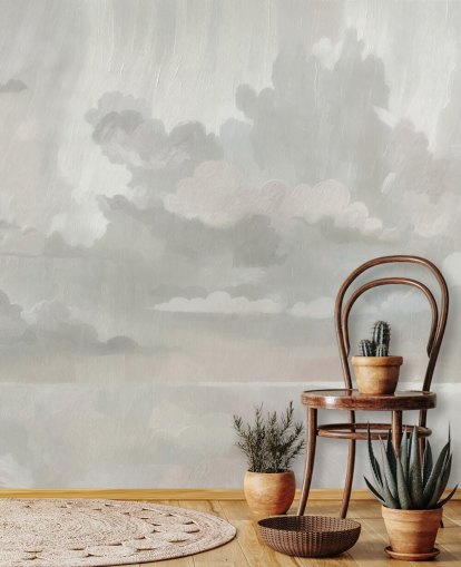 grått abstrakt skymaleri kalt Velvet Smoke fra Sir Edward for hjemmekontorer grått abstrakt skymaleri kalt Velvet Smoke fra Sir Edward for hjemmekontorer