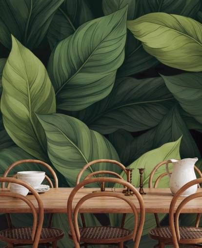green leaf wall mural called Lush Green Leaves from Andrea Haase green leaf wall mural called Lush Green Leaves from Andrea Haase