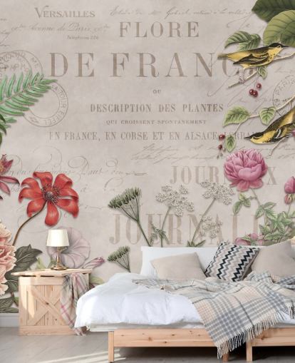 vintage fransk blomstermaleri kalt Flowers of Versailles av Andrea Haase vintage fransk blomstermaleri kalt Flowers of Versailles av Andrea Haase