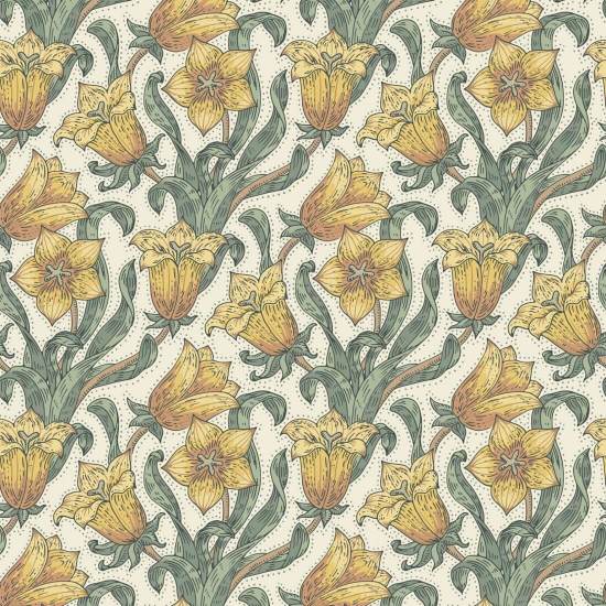 Bellflower Meadow Floral Wallpaper