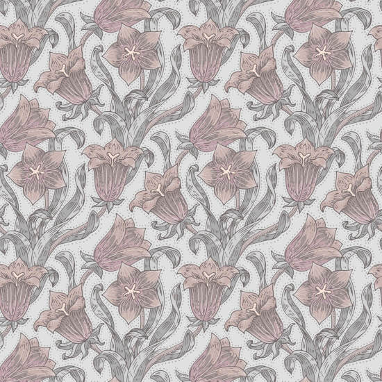 Bellflower Mist Floral Wallpaper