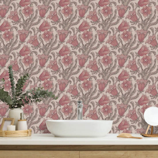 Cabaña Bellflower Papel pintado floral