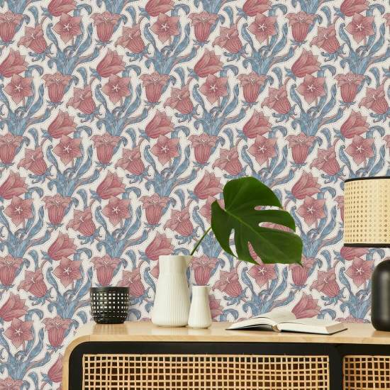 Bellflower Heritage Floral Wallpaper