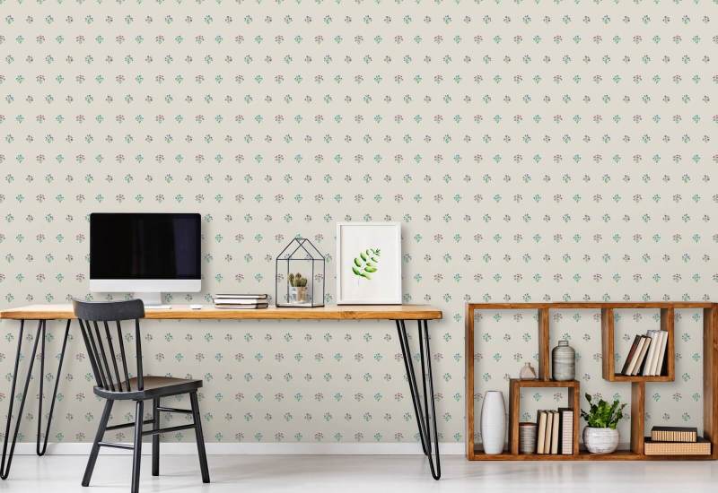 Bonny Flowers Neutral Papier peint floral
