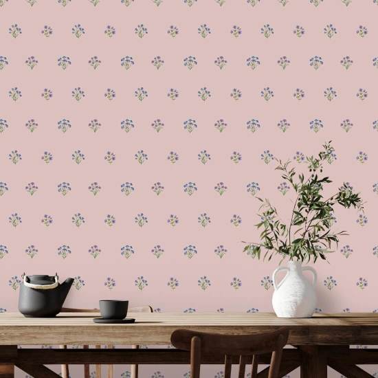 Bonny Flowers Blossom Floral Wallpaper