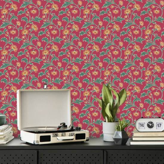 Trembing Acianflower Scarlet Fondo de pantalla vintage