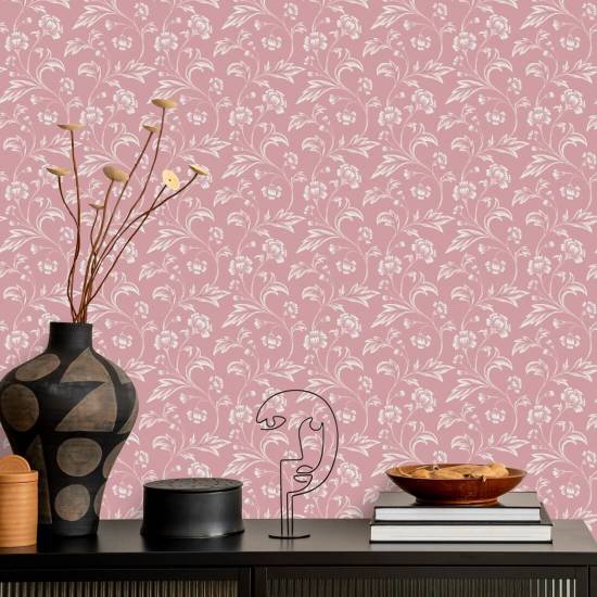 Climbing Cornflower Pink Vintage Bakgrunn