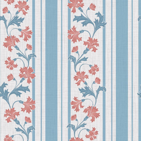 Korenbloem Stripe Blossom Bloemenbehang