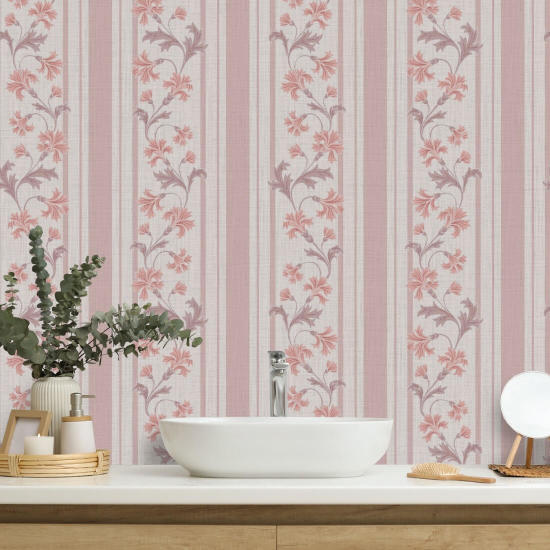 Korenbloem Stripe Blush Stripe achtergrond
