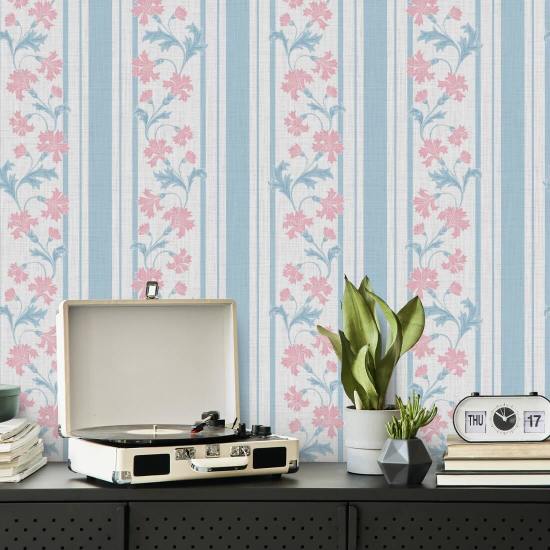 Korenbloemstreep zacht Stripe achtergrond