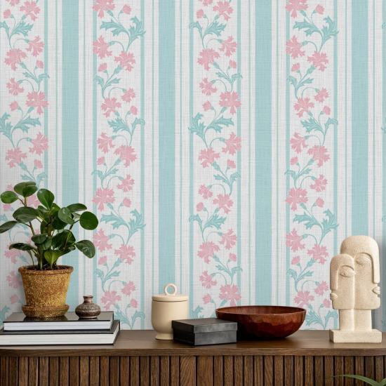 Kornblomst Stripe Breeze Blomsterbakgrunn