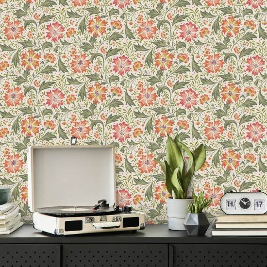 Kornblomst Swirl Classic Blomsterbakgrunn