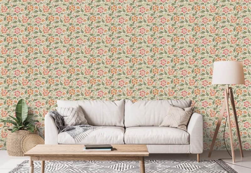 Kornblomst Swirl Classic Blomsterbakgrunn
