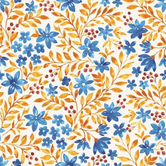 Garden Blooms Glow Garden Wallpaper