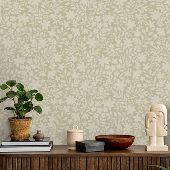 O jardim floresce de forma neutra Papel de parede botânico