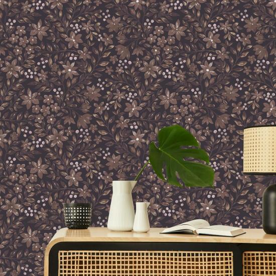 Fleurs de jardin vintage Papier peint floral