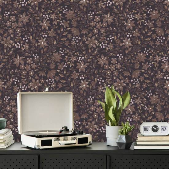 Haveblomster Vintage Blomstertapet